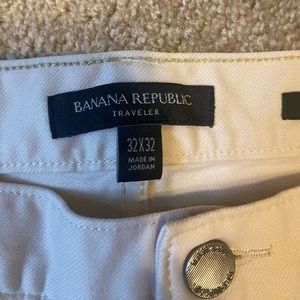 Banana republic slim linen-cotton traveler pant